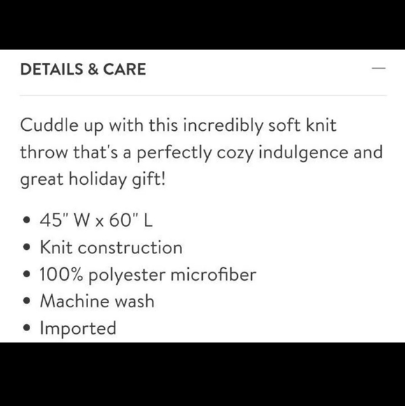 NEW BAREFOOT DREAMS COZCHIC RIB TRIM THROW BLANKET in CHARCOAL & WHITE - Picture 5 of 5